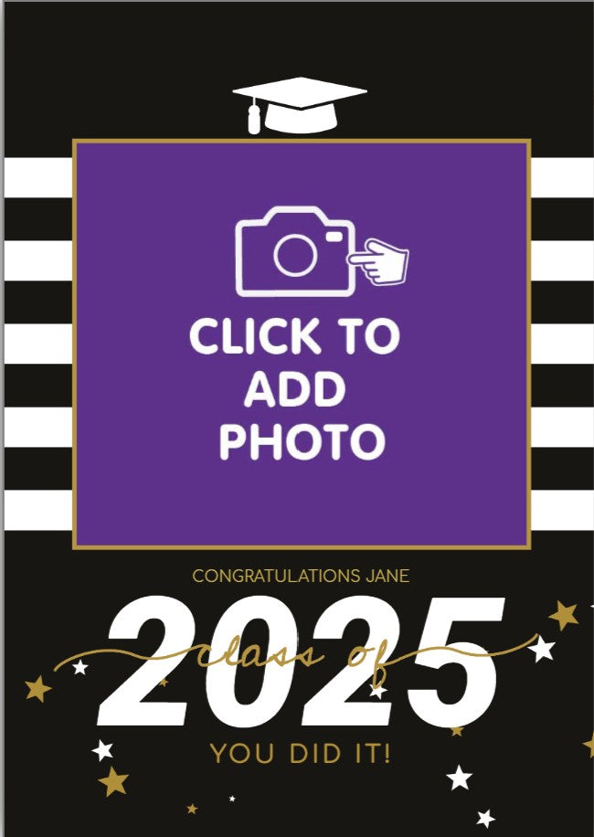 Add a photo to your card or mug.