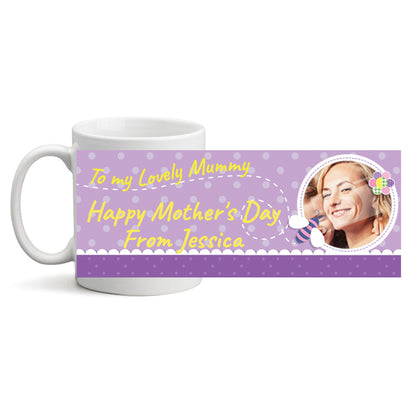 Purple Insect Mother's Day Photo mug